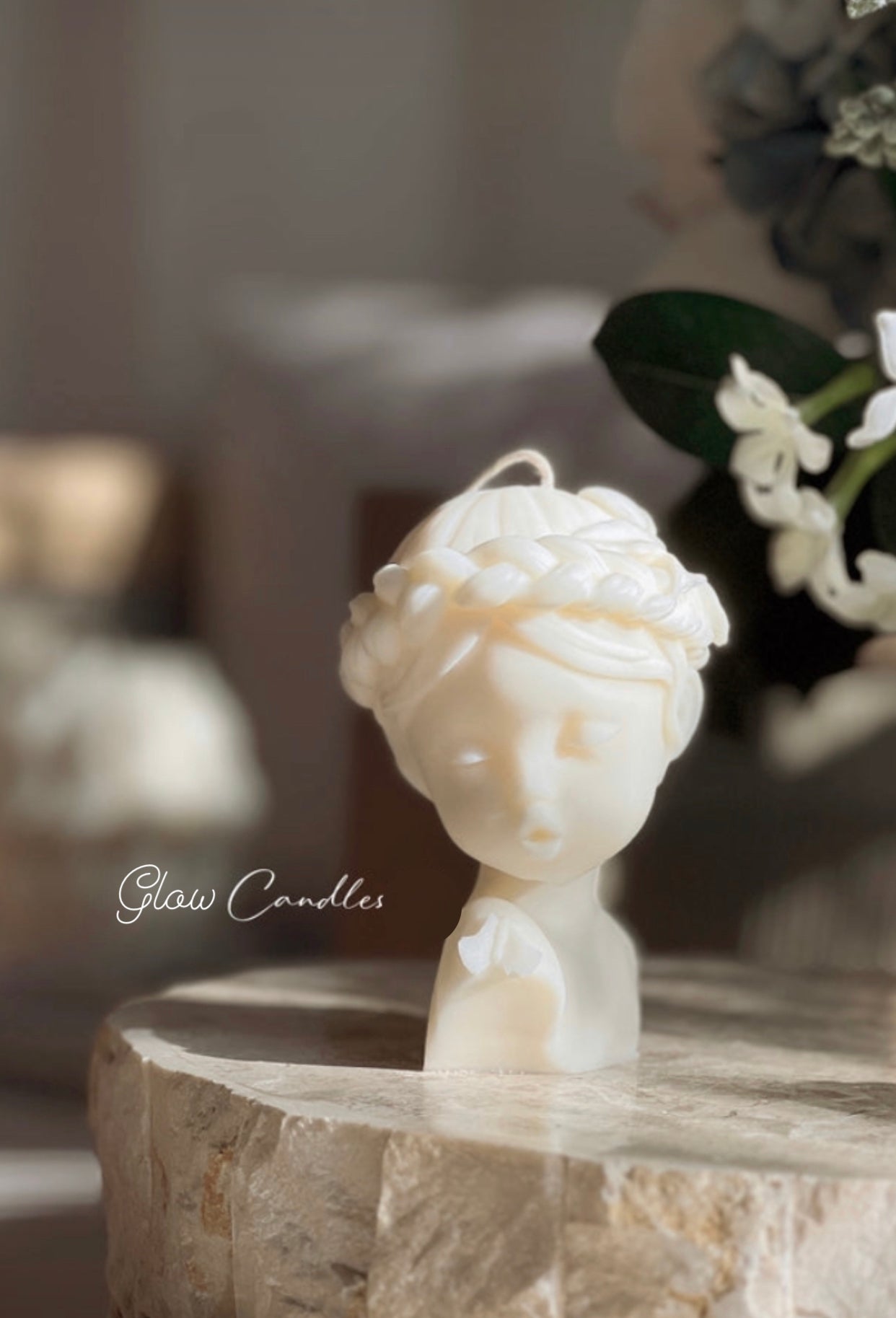 Beautiful girl candle