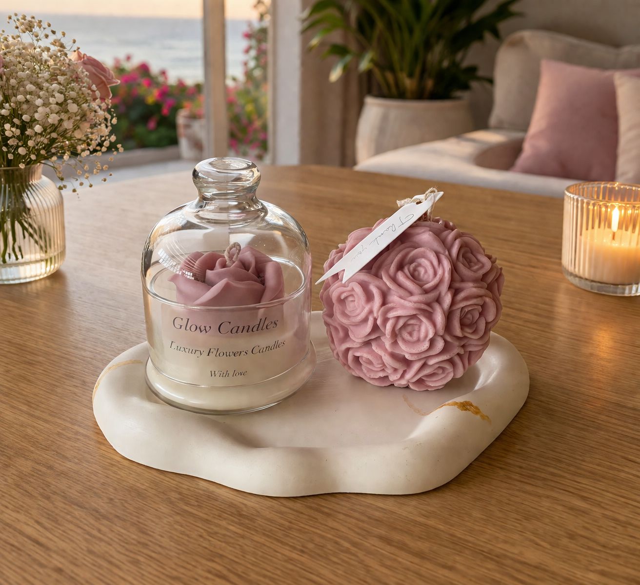 Gift box flower ball